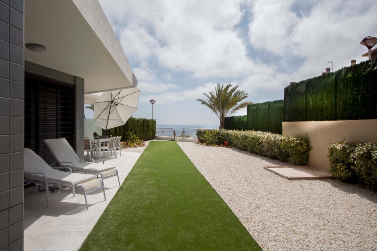 Infinity Luxury Sea View Apartment With Private Garden Arenales del Sol Kültér fotó